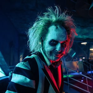 Michael Keaton as Beetlejuice in Beetlejuice Beetlejuice.