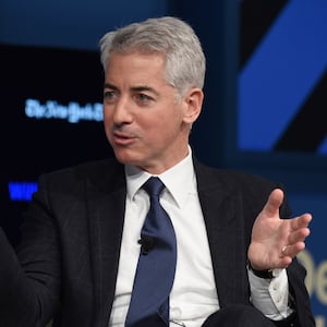 Bill Ackman speaks at The New York Times DealBook Conference at Jazz at Lincoln Center on November 10, 2016 in New York City.