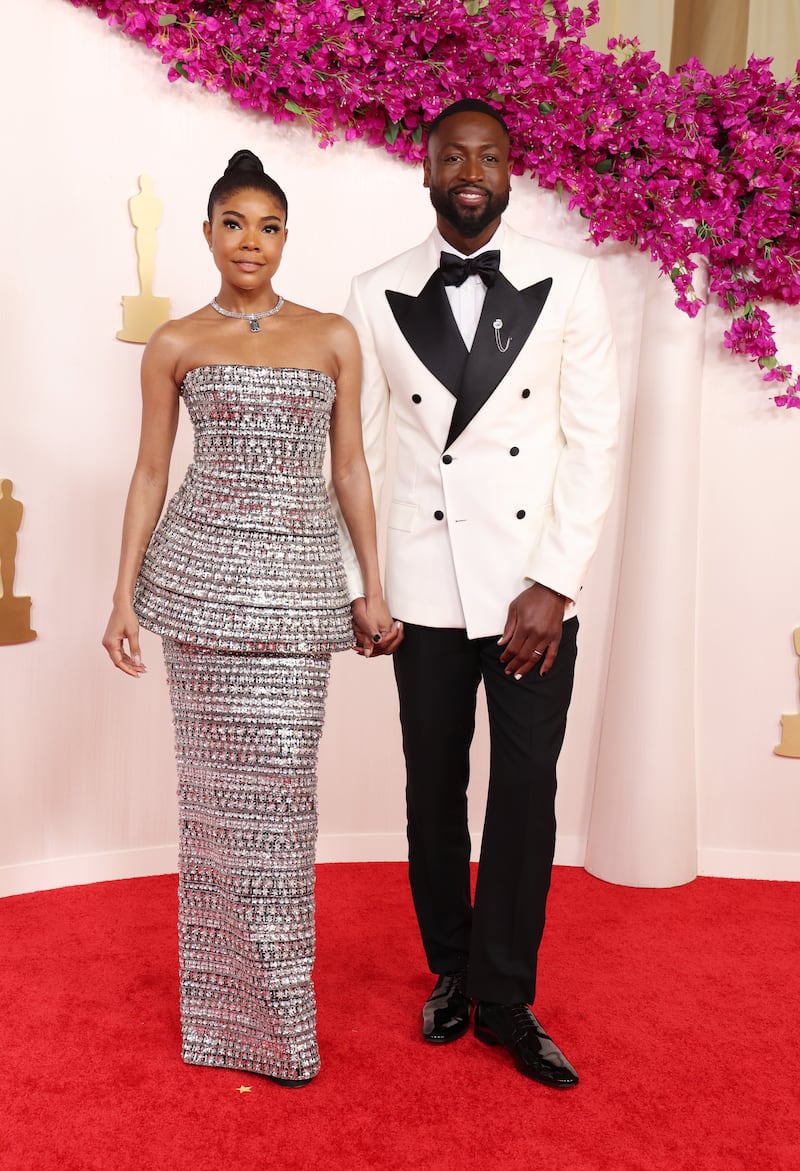 Gabrielle Union-Wade and Dwyane Wade at the Oscars