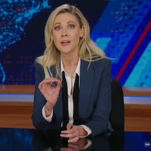 The Daily Show’s Desi Lydic anchors the first episode after Donald Trump’s election win.