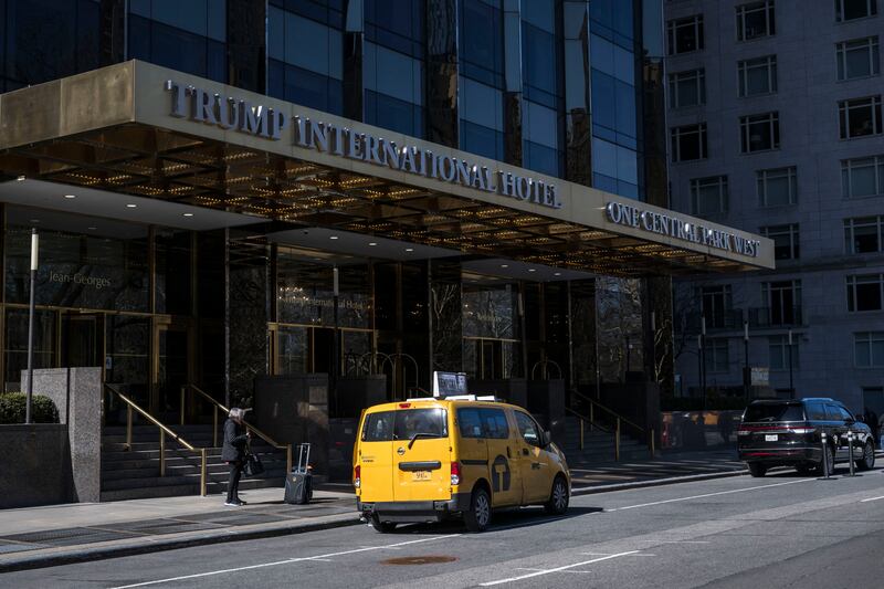 A photo of the Trump International Hotel & Tower at 1 Central Park West in Manhattan.