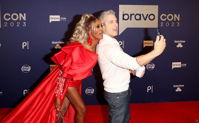 Photo of Chanel Ayan and Andy Cohen at BravoCon