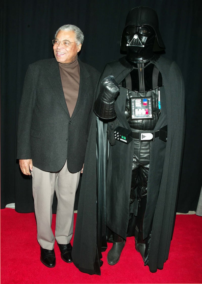 James Earl Jones & Darth Vader during Star Wars: Episode II - Attack of the Clones Charity Premiere