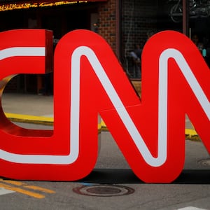 The CNN logo.