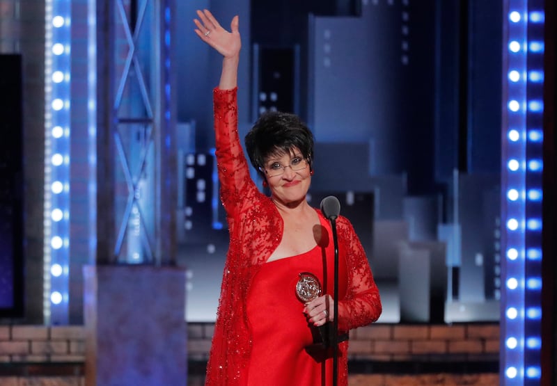 Chita Rivera accepts Lifetime Achievement Award at 72nd Tony Awards, 2018.