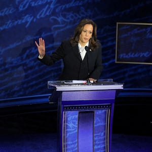 Donald Trump and Kamala Harris