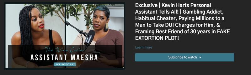 Screenshot of the interview Tasha K conducted with Miesha Shakes.