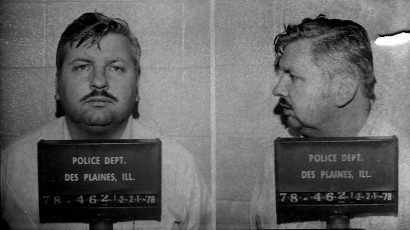 John Wayne Gacy on Dec. 21, 1978, at the Des Plaines Police Department. (Des Plaines Police Department/Chicago Tribune/Tribune News Service via Getty Images)