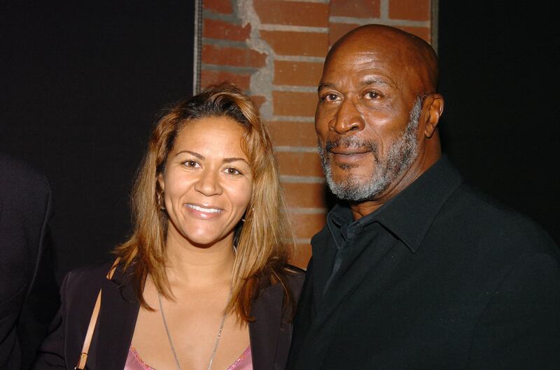 John Amos (right) and daughter Shannon