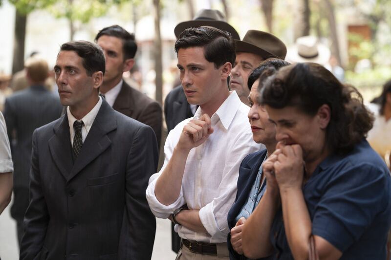 Logan Lerman in a still from ‘We Were the Lucky Ones’