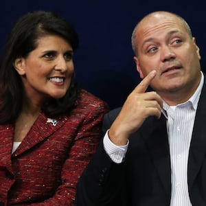 Nikki Haley and her husband Major Michael Haley.