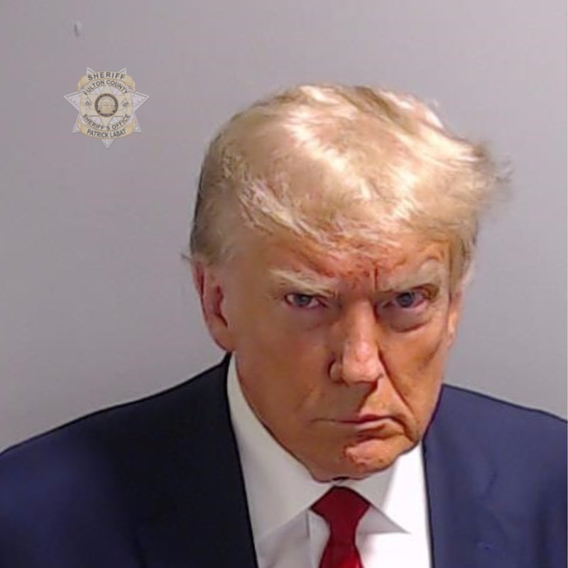 Donald Trump’s mugshot.