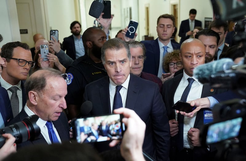 Hunter Biden on Capitol Hill.