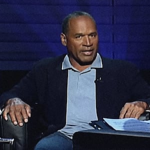 Screenshot of an O.J. Simpson interview.