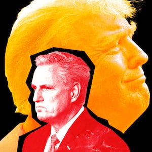 A photo illustration of former President Donald Trump and House Speaker Kevin McCarthy.