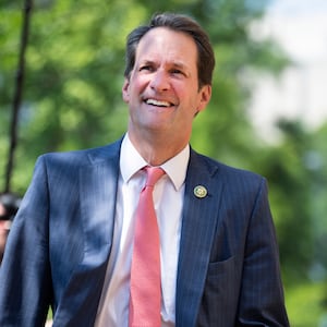 Rep. Jim Himes (D-CT) leaves a meeting of the House Democratic Caucus about the candidacy of President Joe Biden at the Democratic National Committee on July 9, 2024.