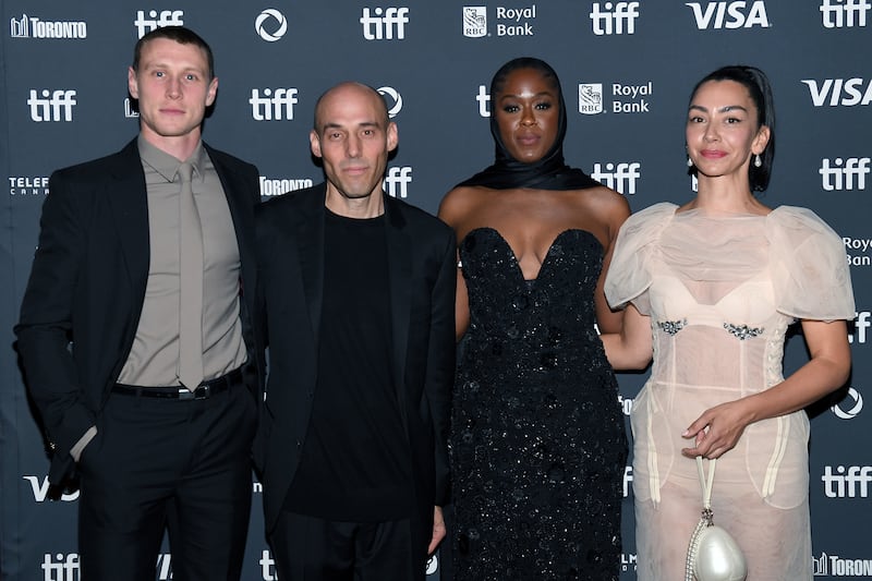 George MacKay, Joshua Oppenheimer, Moses Ingram, and Danielle Ryan.