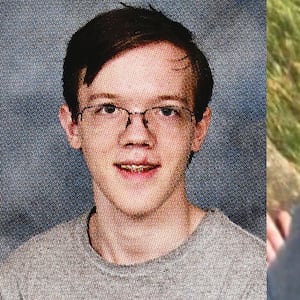 Thomas Crooks seen in yearbook photo waring American flag t-shirt and in a gray t-shirt