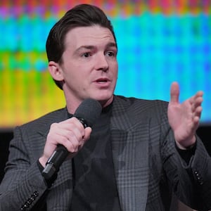 Drake Bell speaks on a panel for “Quiet on Set”