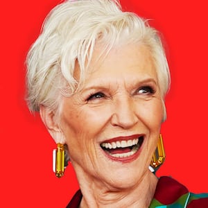 Maye Musk and China flag illustration