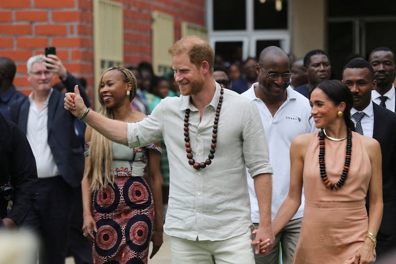 Prince Harry, Duke of Sussex and his wife Meghan, Duchess of Sussex