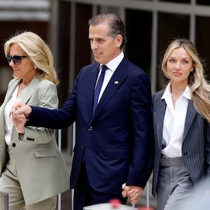 First lady Jill Biden, Hunter Biden, and his wife, Melissa Cohen Biden, leave the courthouse after his conviction.