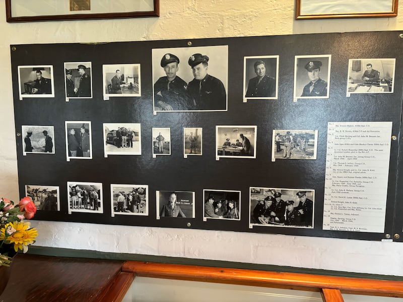 A photo of WWII veterans at Thorpe Abbotts Museum