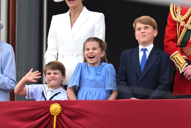 Prince Louis, Princess Charlotte and Prince George