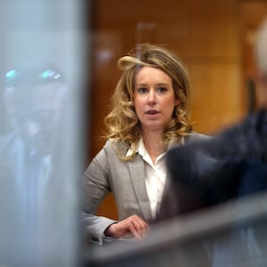 Elizabeth Holmes in court