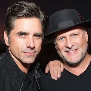 John Stamos and Dave Coulier attend Cinespia's screening of 'Some Like It Hot' held at Hollywood Forever on August 19, 2017 in Hollywood, California.