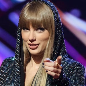 Taylor Swift accepts the “iHeartRadio Innovator” award at the iHeartRadio Music Awards in Los Angeles, California, U.S. March 27, 2023.