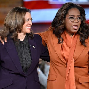 Kamala Harris and Oprah Winfrey