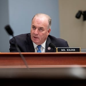 Dan Kildee (D-MI) questions U.S. Office of Management and Budget Director Shalanda Young during a U.S. House Budget Committee hearing