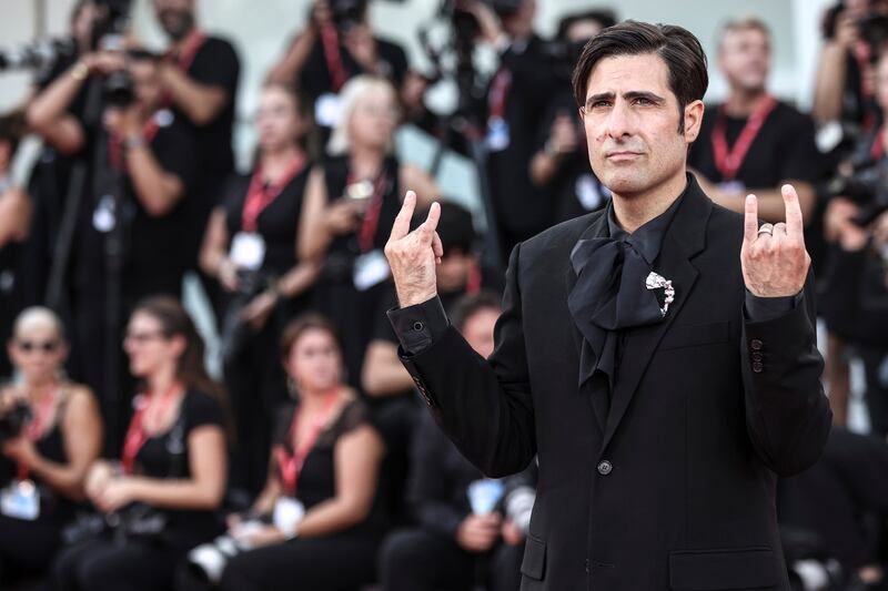 Jason Schwartzman poses on the red carpet during Venice Film Festival on September 0, 2024.