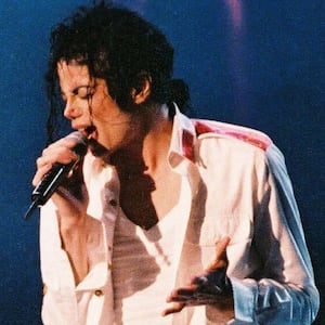 Michael Jackson performs on his Dangerous Tour