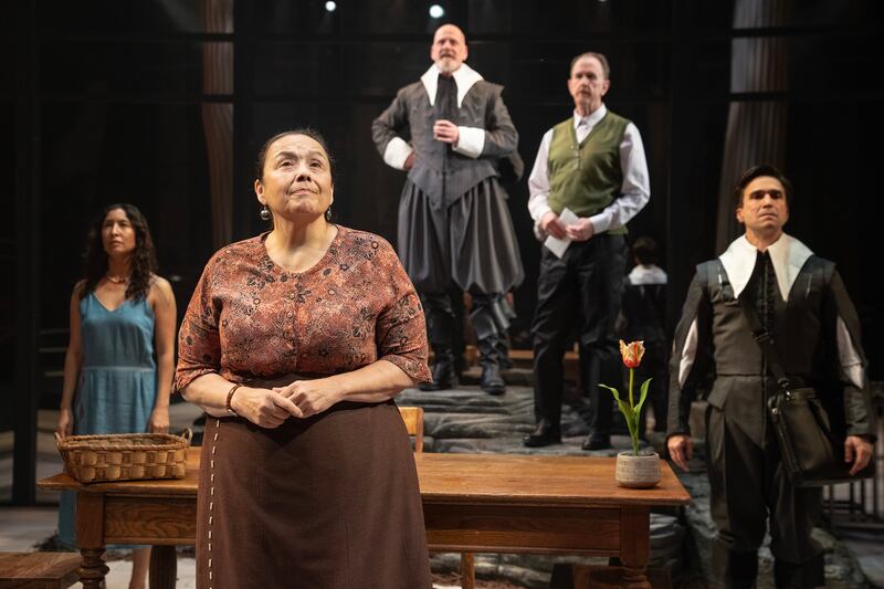 Rainbow Dickerson, Sheila Tousey, Jeffrey King, David Kelly, and Joe Tapper in 'Manahatta.'