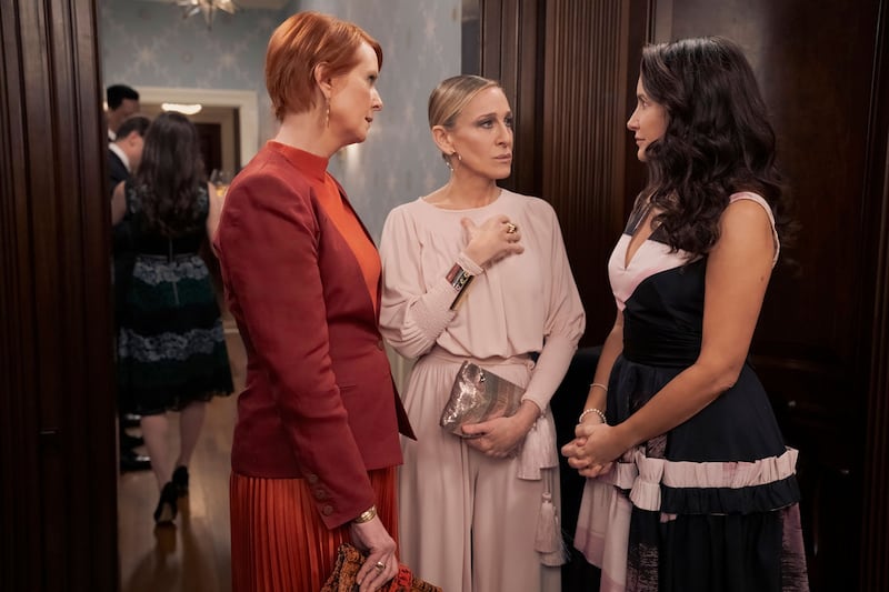 Cynthia Nixon, Sarah Jessica Parker and Kristin Davis in ‘And Just Like That’