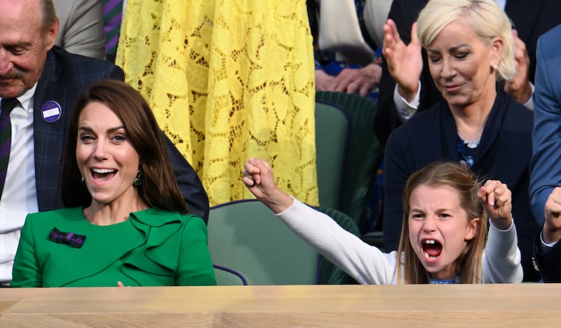  Catherine, Princess of Wales and Princess Charlotte of Wales, Wimbledon 2023