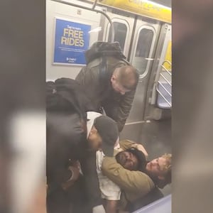 A passenger puts a homeless man in a deadly chokehold on the New York subway.