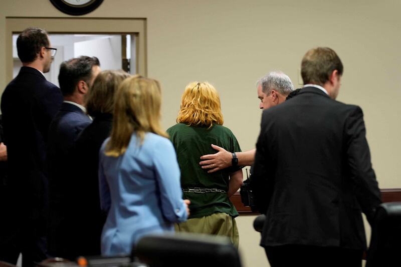 Colt Gray is escorted out of a Georgia courtroom.