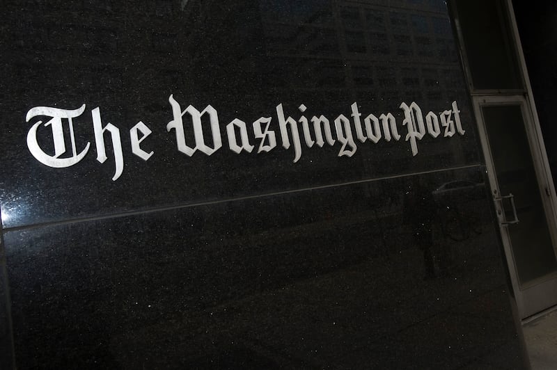 A general view of the exterior of The Washington Post Company headquarters in Washington, March 30, 2012.