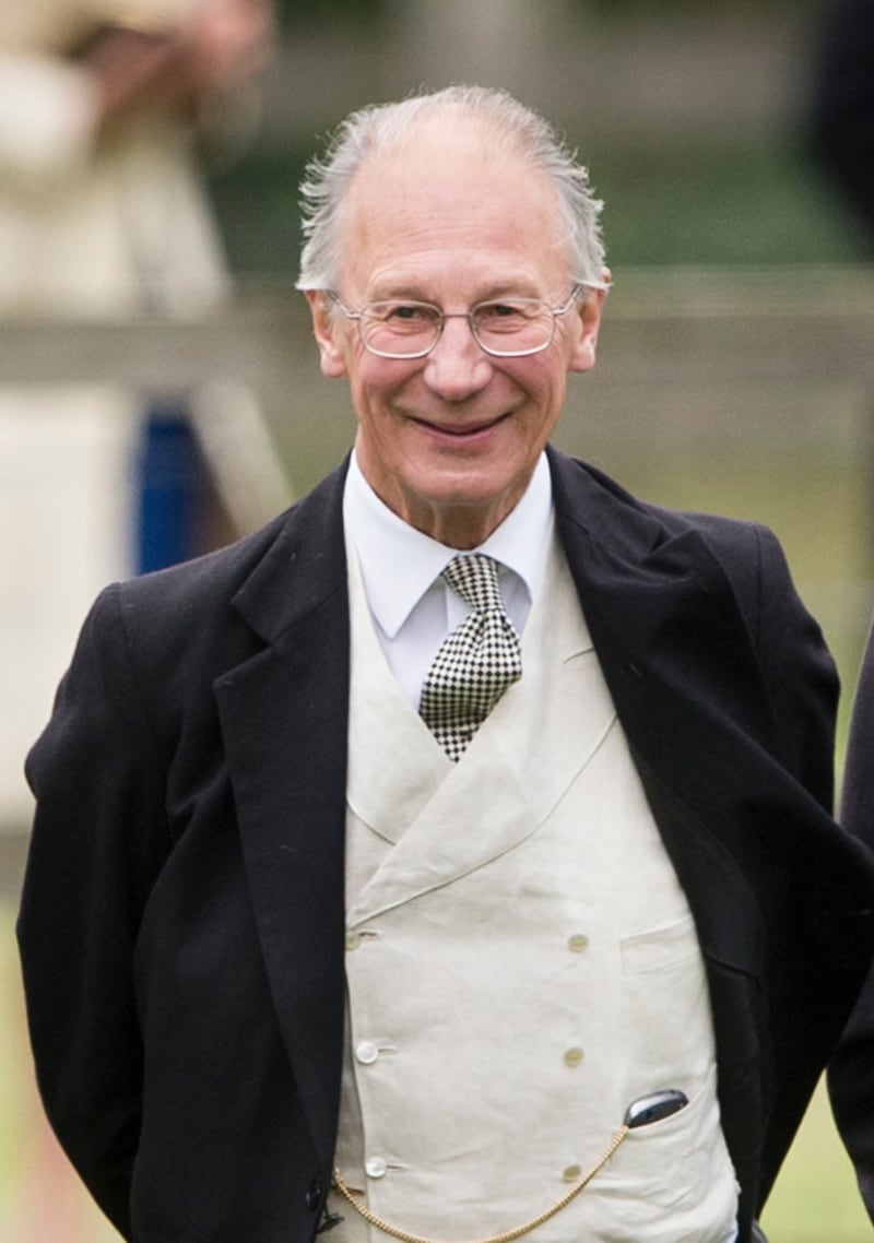 Robert Fellowes attends the wedding of James Meade and Lady Laura Marsham at The Parish Church of St. Nicholas in Gayton on September 14, 2013 in King's Lynn, England.