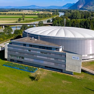 UCI World Cycling Centre, (WCC), Centre Mondial du Cyclisme (CMC), headquarters of the International Cycling Union, Union Cycliste Internationale, (UIC), Aigle, Canton of Vaud, Switzerland.