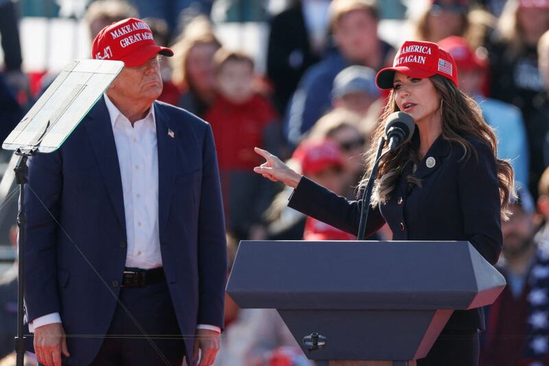 Trump and Noem