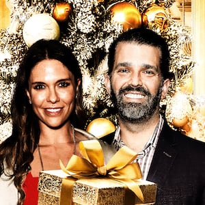 Bettina and Don Jr. spend Christmas at Mar-a-Lago.