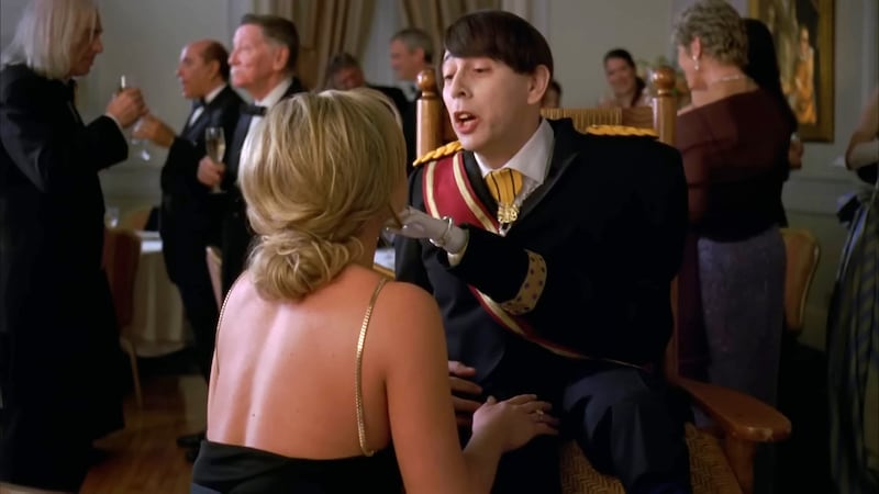 Paul Reubens and Jane Krakowski in an episode of 30 Rock.