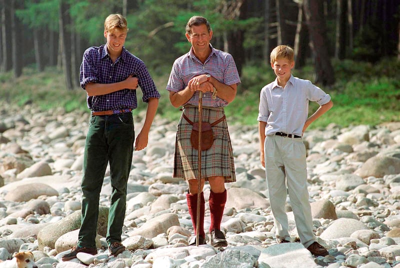 Prince Charles With Prince William And Prince Harry 