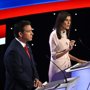 Florida Governor Ron DeSantis and former US Ambassador to the UN Nikki Haley