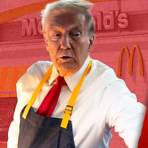 Donald Trump McDonalds Illustration