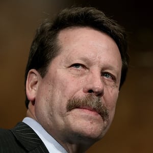 Dr. Robert Califf awaits the start of his nomination hearing before the Senate Health, Education, Labor and Pensions Committee November 17, 2015 in Washington, DC. Califf is U.S. President Barack Obama's nominee to be the next commissioner of the Food and Drug Administration.